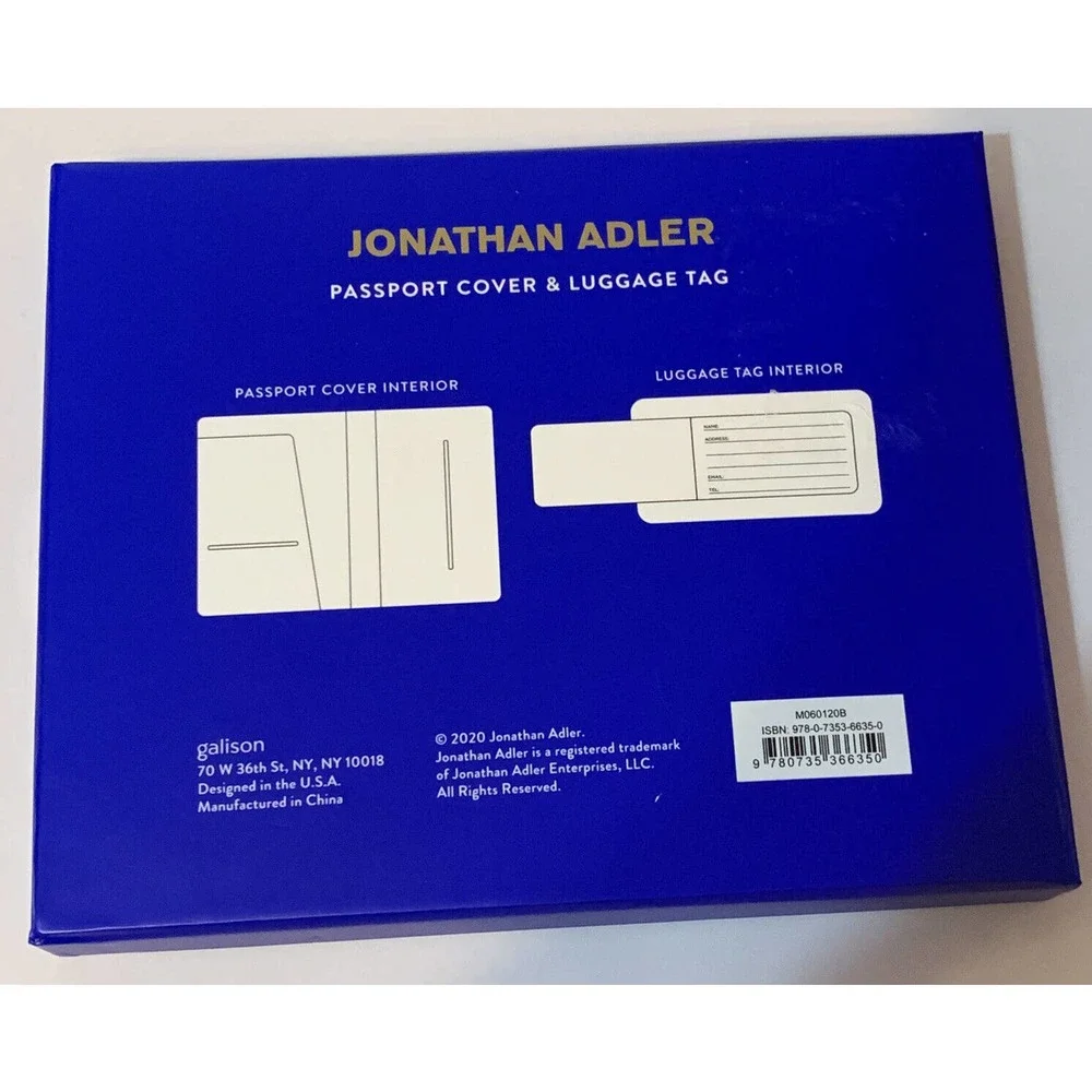 Jonathan Adler Blue Versailles Travel Set by Galison Brand New Sealed Box